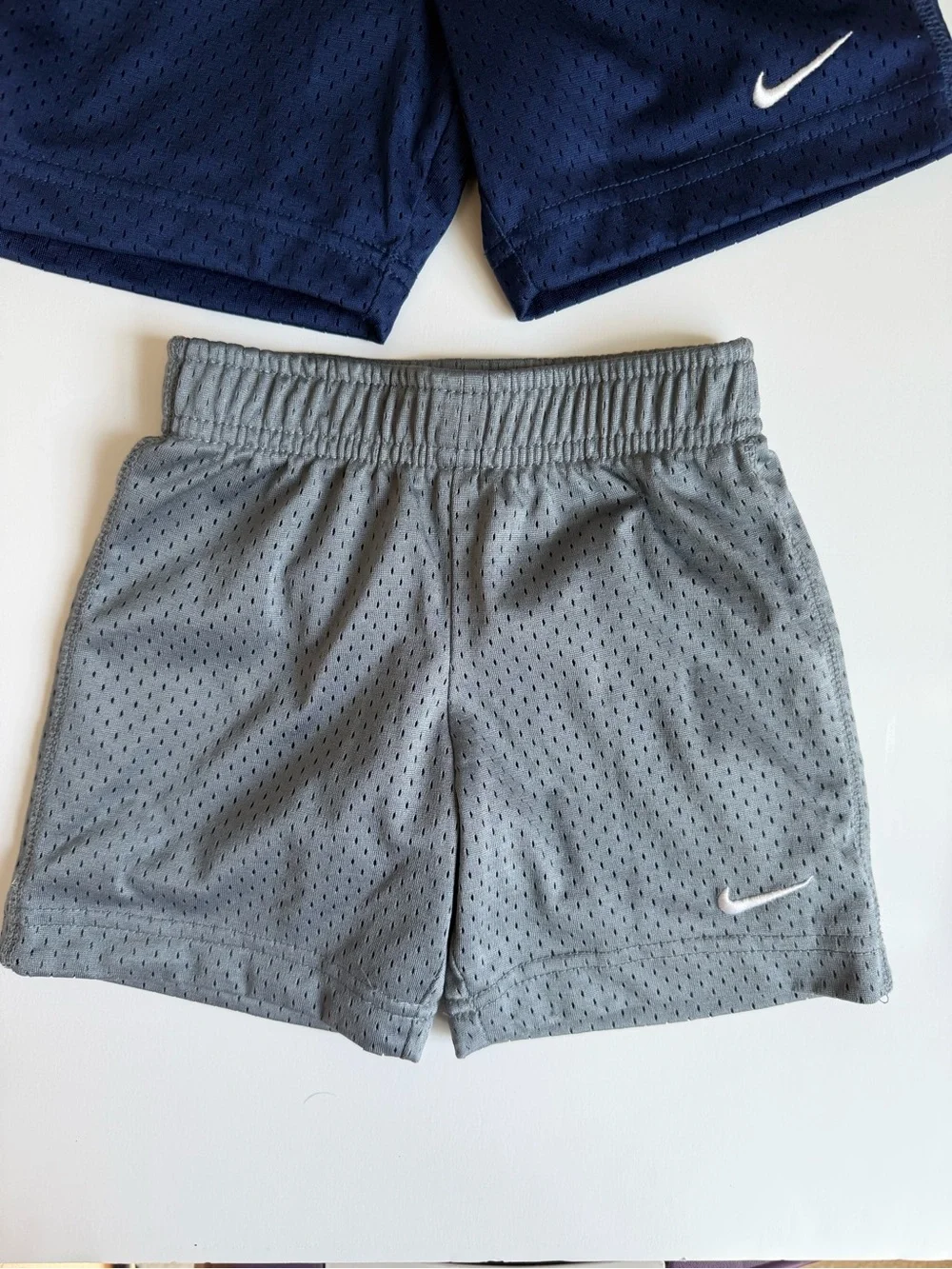 3/$15 | Nike Boys' Mesh Athletic Shorts - Navy & Gray 2T